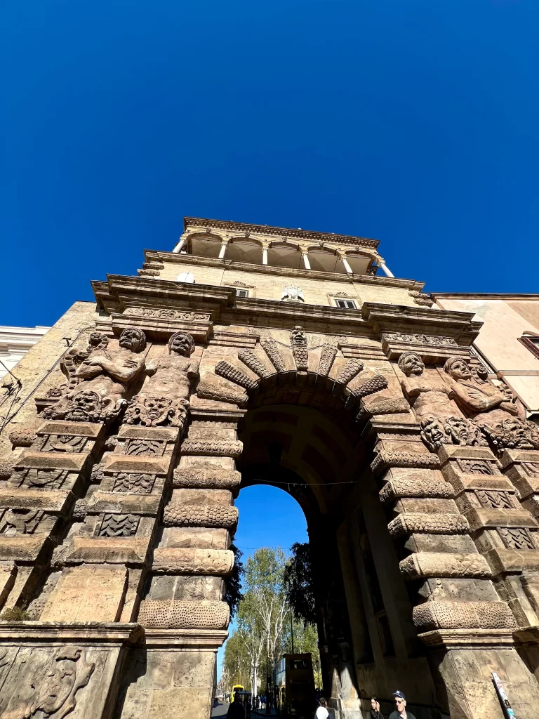 View of an arched doorway